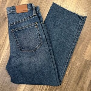 Madewell Slim Wide Leg Crop Jeans Size 27